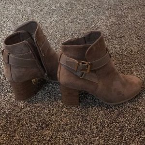 Ankle Length Suede Booties